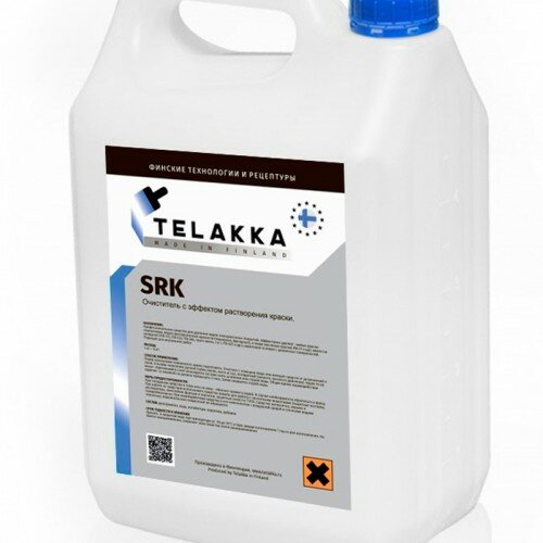 Профессиональный очиститель краски и всех видов лака с эффектом растворения погружным методом TELAKKA SRK 5кг - фотография № 1