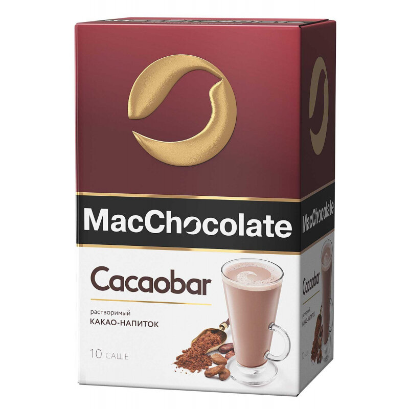 Растворимый напиток Какао Mac Chocolate Cacaobar, 10штx20г - фотография № 1