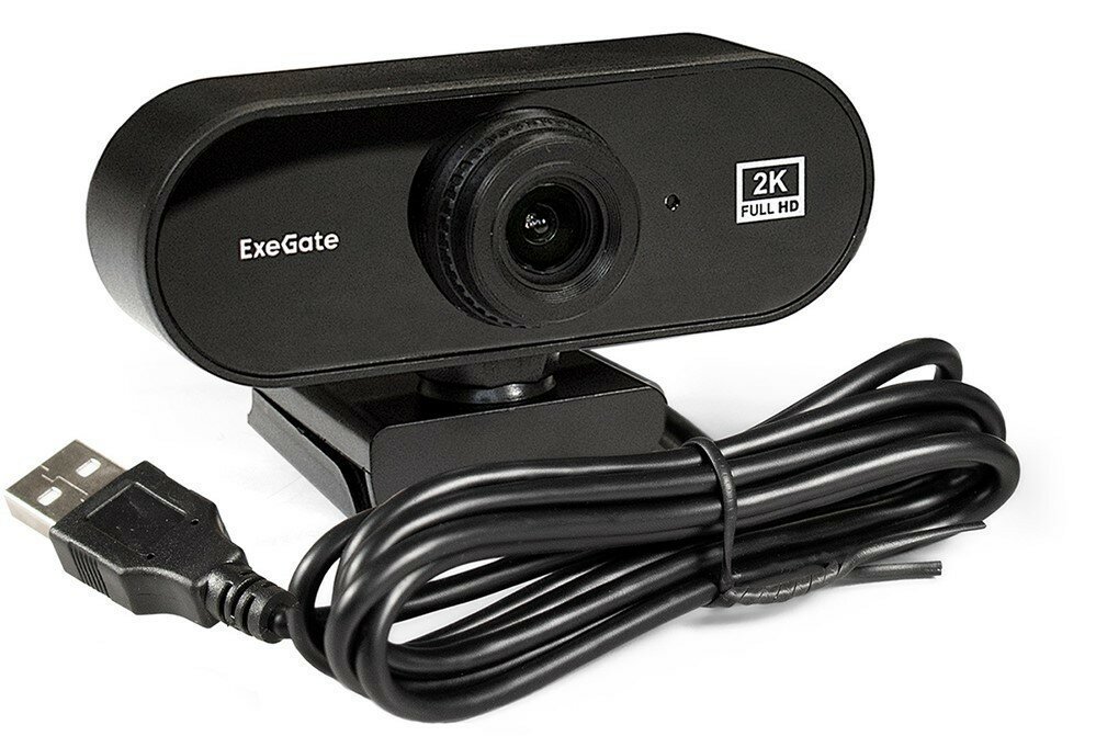 ExeGate Веб-камера ExeGate C940 Stream EX287380RUS, с микрофоном, черный (USB2.0) (ret)