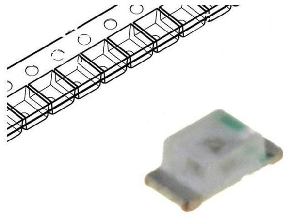 фото Светодиод LUCKY LIGHT LL-S194PUGC-2B, LED; SMD; 0603; желто-зеленый; 20-50мкд; 1,6x0,8x0,4мм; 120°; 20мА, 1шт