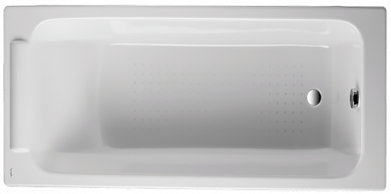 Чугунная ванна Jacob Delafon Parallel, 150 x 70 см, ножки и слив-перелив, цвет белый, E2946-00
