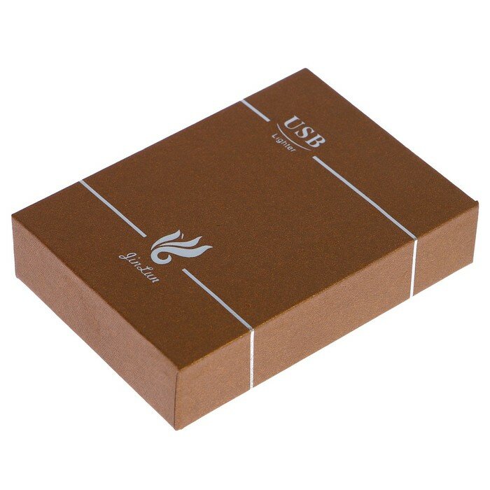 Зажигалка электронная в подарочной коробке, дуговая, USB, цвет хаки, 3.5 х 7 см - фотография № 8