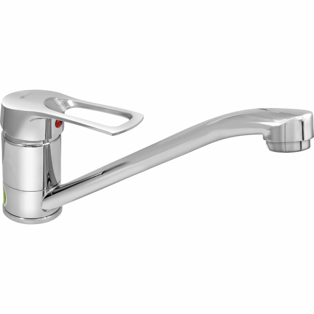 фото Juguni Смеситель для мойки одноручный с гибкой подводкой, литой поворотный излив 250 мм 0402.789