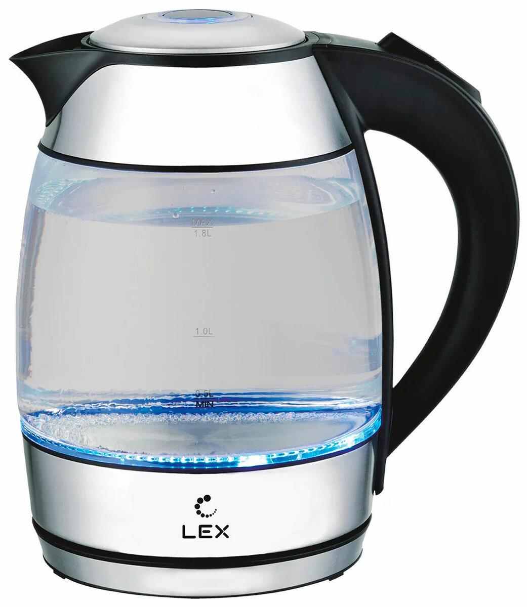 Чайник электрический LEX LX 3006-1, черный - фотография № 2