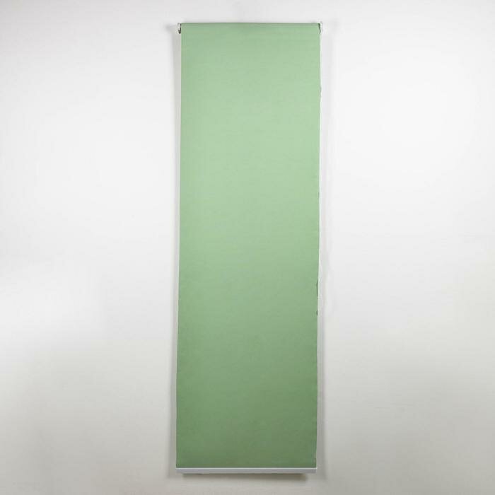Штора рулонная «Нюд», блэкаут, 90×250 см, цвет зелёный - фотография № 2