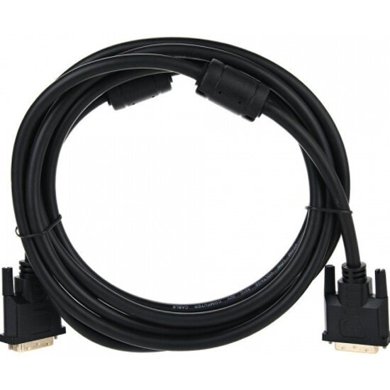 Кабель VCOM DVI-DVI Dual Link (25M-25M), 1.8m, 2 фильтра (VDV6300-1.8M)