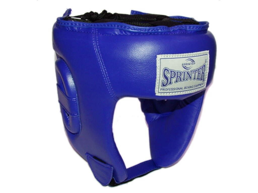Шлем боксёрский "SPRINTER" открытый, размер M. : (Синий)