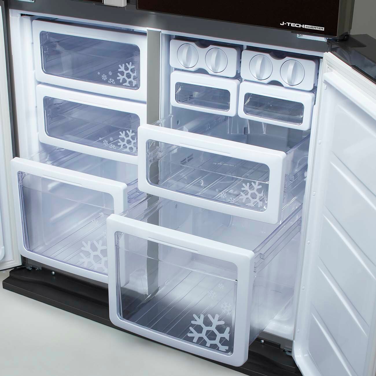 Холодильник (Side-by-Side) Sharp SJGX98PRD - фотография № 5