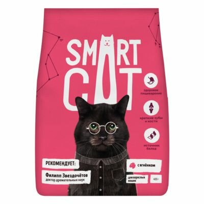 Smart Cat корм для кошек, с ягненком - фотография № 1