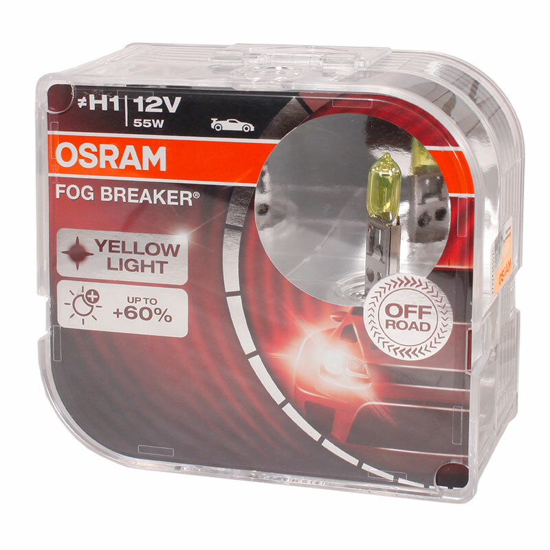 Лампа галогенная Osram Fog Breaker H1 12V 55W P14.5s, 2 шт. (бокс)