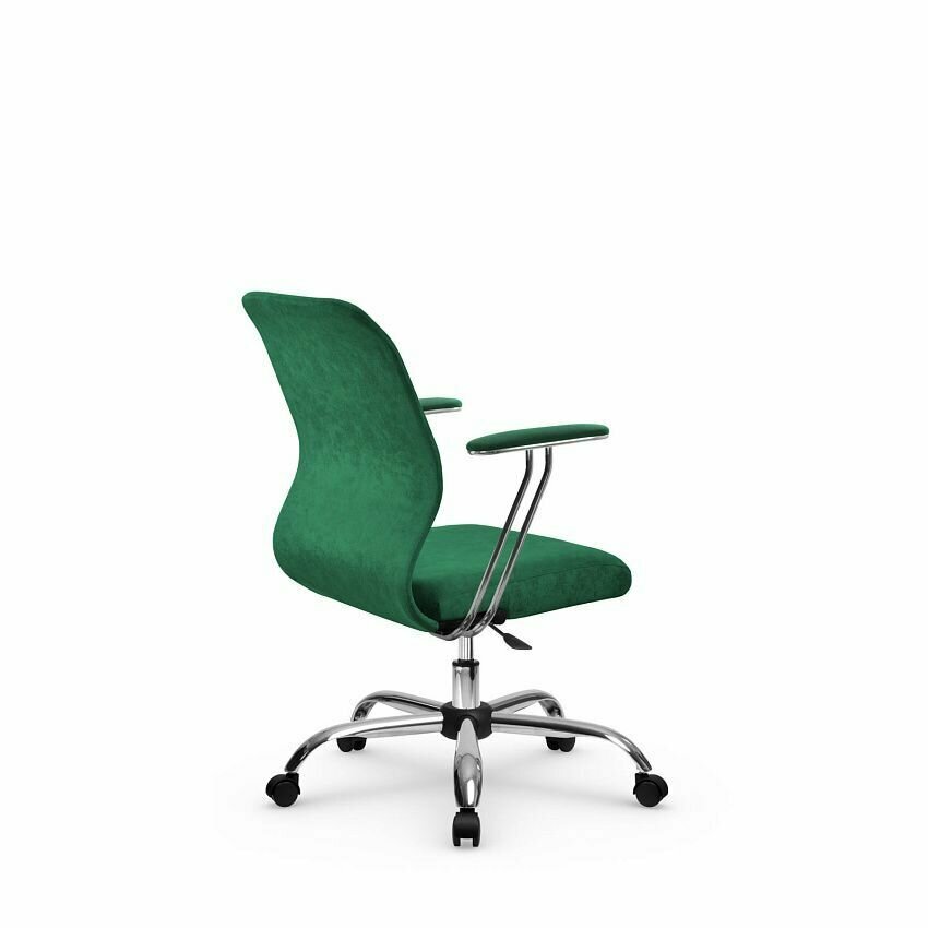 Компьютерное офисное кресло mетта SU-Мr-4/ подл. 078/осн. 006, Зеленое - фотография № 3