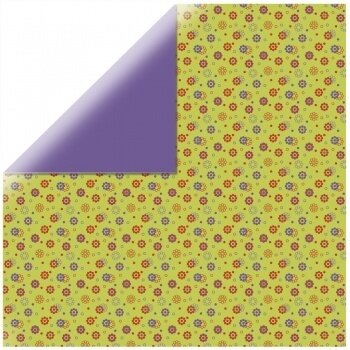 Бумага для оригами Rayher Цветение, 10х10 см, 65 листов, зеленый-голубой