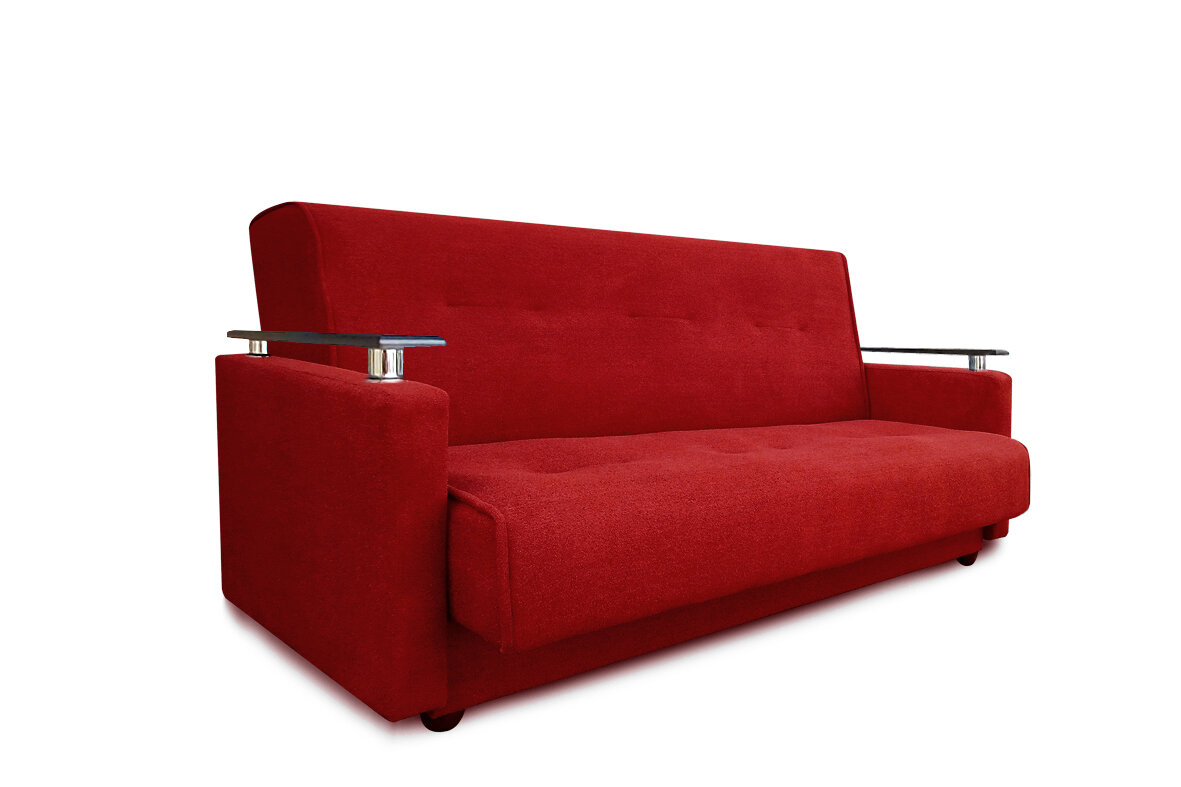 фото Диван кровать Милан люкс книжка 140 Астра красный Пружинный блок