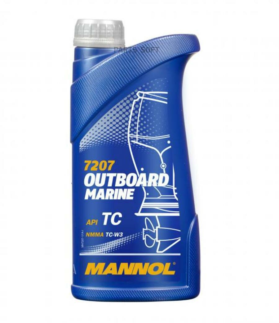 MANNOL MN7207-1 7207-1 MANNOL OUTBOARD MARINE Полусинтетическое моторное масло 1л