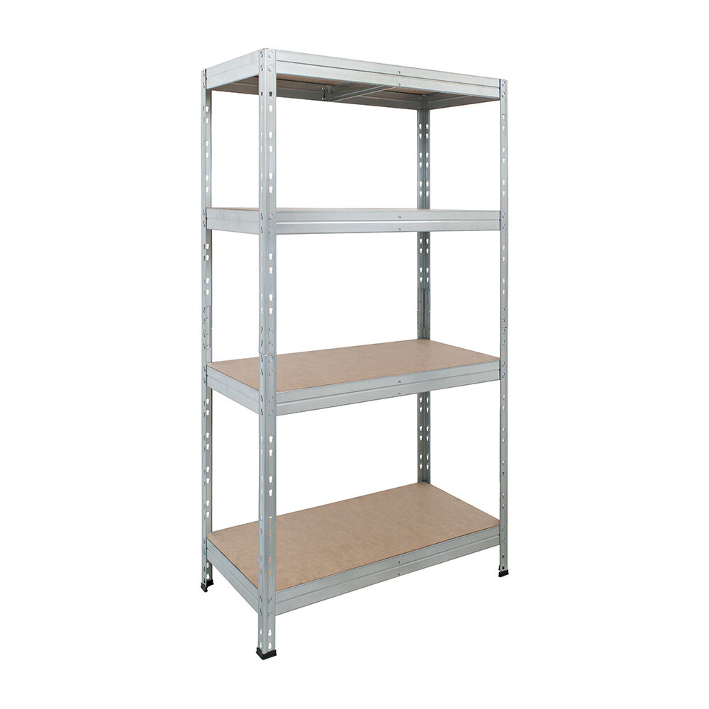 фото Стеллаж металлический серый AR Shelving Rivet Stabil 1800x900x900 мм 4 полки
