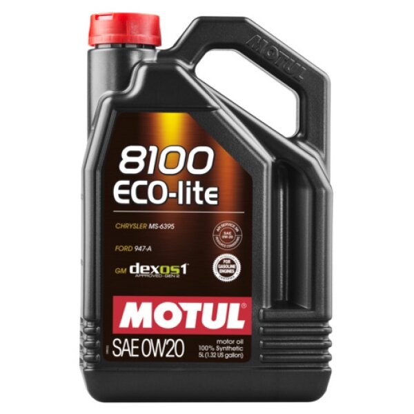 Синтетическое моторное масло Motul 8100 Eco-lite 0W20, 5 л, 5 кг, 1 шт