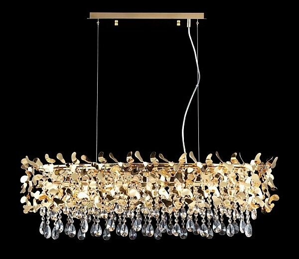 Подвесная хрустальная люстра Romeo Crystal Lux ROMEO SP8 GOLD L1000