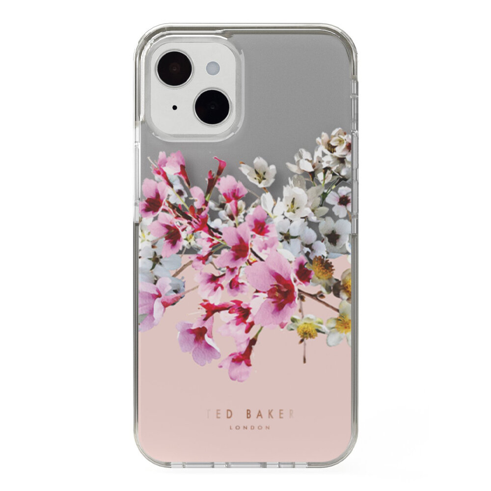 Чехол Ted Baker Anti-Shock для iPhone 13 Jasmine Clear Pink (83519)