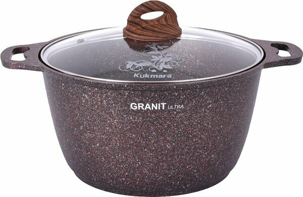 Кастрюля 6,0 л 285 а/п Granit ultra red, ст/крышка