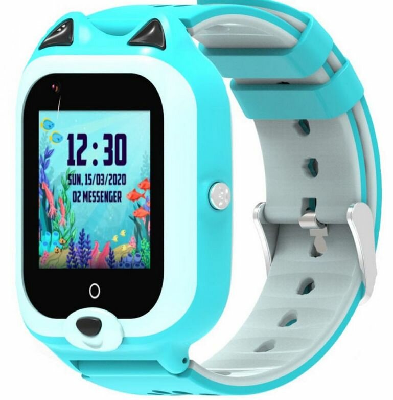 Для детей Wonlex Детские умные часы Smart Baby Watch Wonlex KT22 GPS, WiFi, камера, 4G голубые (водонепроницаемые)