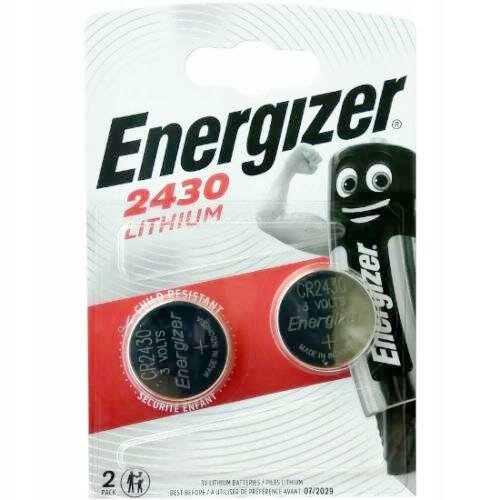 Батарейка CR2430 3В литиевая Energizer в блистере 2 шт.