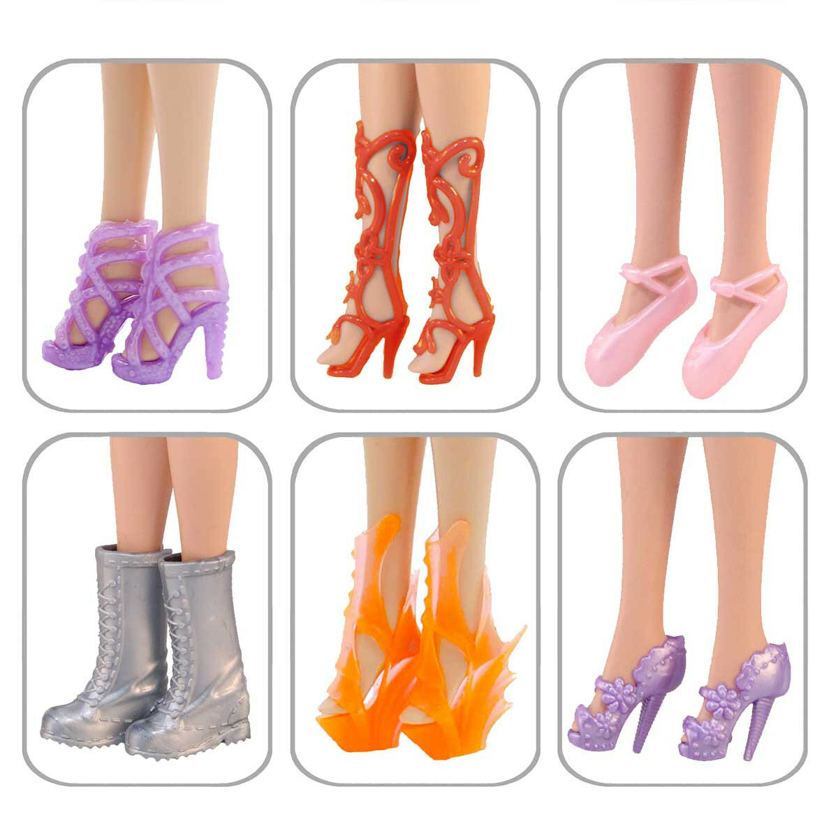 6 пар обуви для Барби - "Топ-модель"