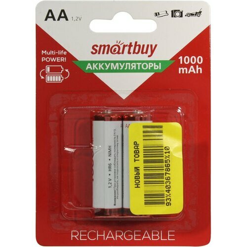 Аккумулятор Smartbuy SBBR-2A02BL1000