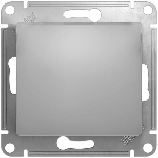 Выключатель SCHNEIDER ELECTRIC 1-кл. СП GLOSSA 10А IP20 10AX алюм., GSL000311