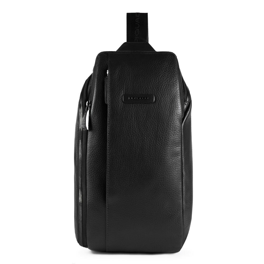 Рюкзак с одной лямкой Piquadro CA5107MOS/N кожаный черный
