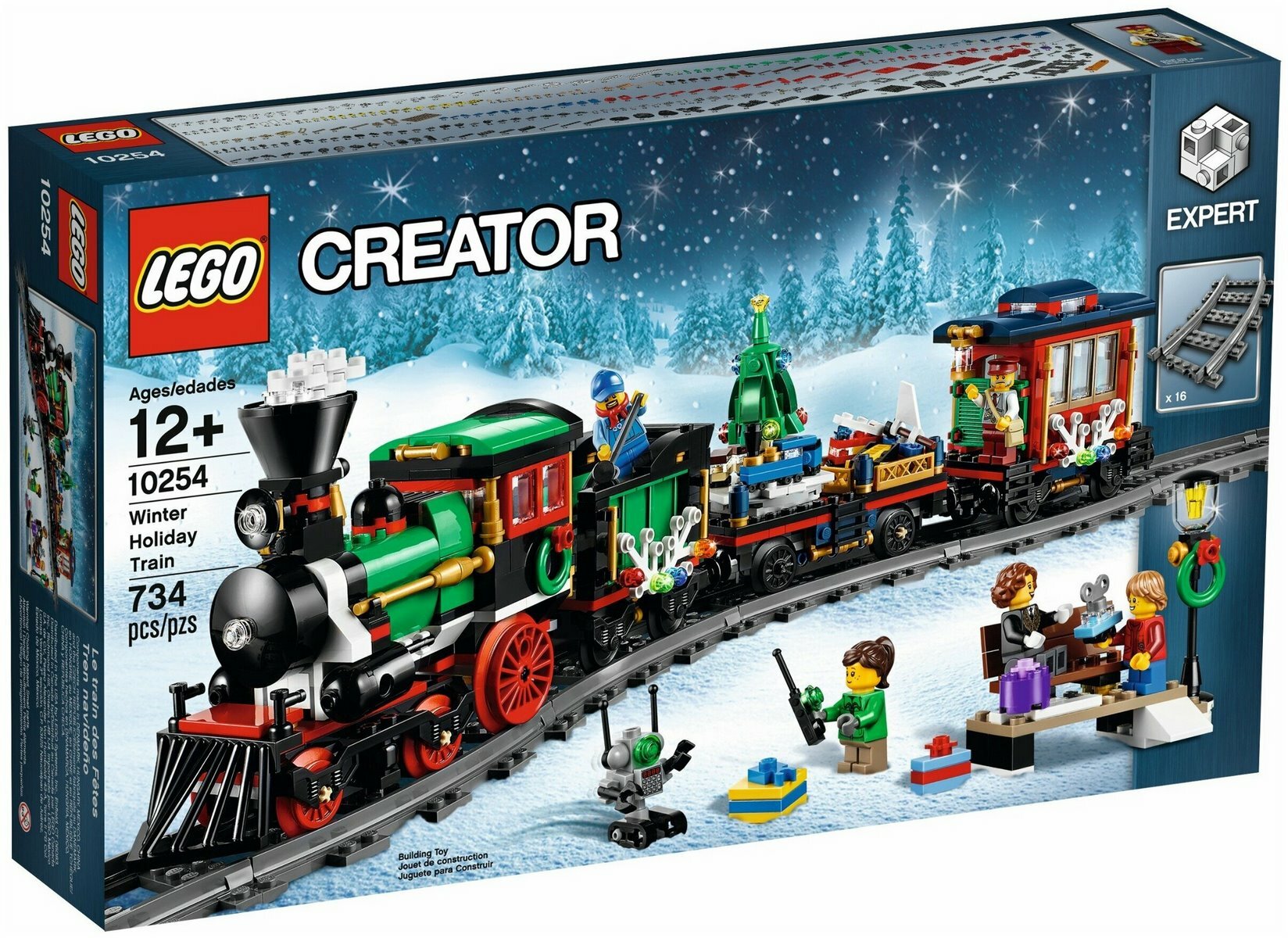 LEGO Конструктор LEGO Creator 10254 Зимний праздничный поезд