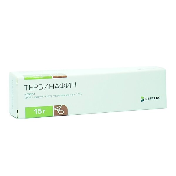 Тербинафин крем д/наруж. прим. 1% 15г