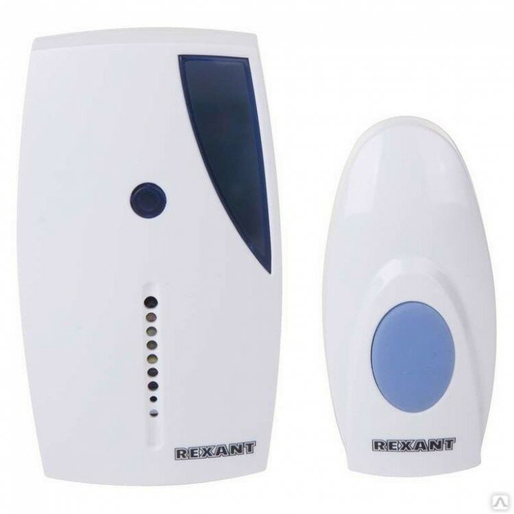 Rexant Беспроводной дверной звонок RX-3(R6х2+23Ах1), 4 ур. громк,36 мел-й, 80м, кнопка IP64,73-0030