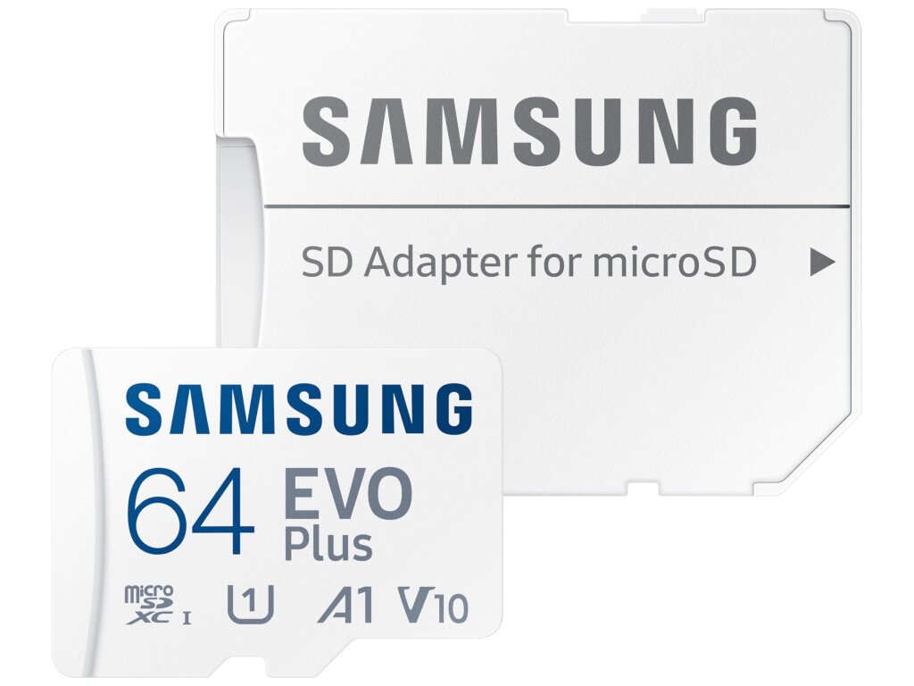 Карта памяти 64Gb - Samsung Micro Secure Digital XC Evo Plus Class 10 MB-MC64KA/RU с переходником под SD