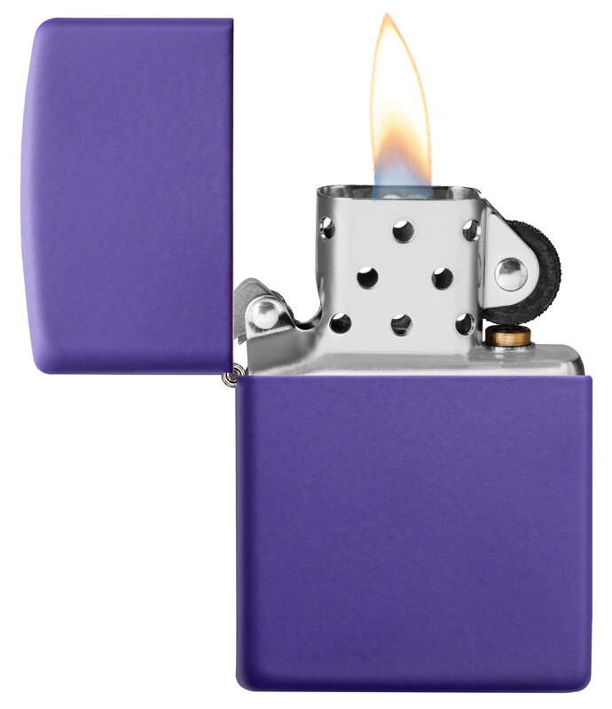 Зажигалка фиолетовая арт. 237 - фотография № 2