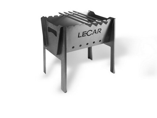 LECAR Мангал разборный металлический "LECAR" (4 шампура) 1 мм, 400*250*390 мм.