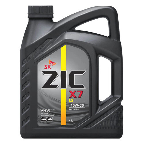 Моторное масло ZIC X7 LS, 10W-30, 4л, синтетическое [162649]