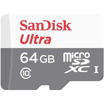 Карта Памяти micro Sdxc 64Gb Sandisk Ultra Class 10 Uhs-i (100/10 MB/s) Sdsqunr-064g-gn3mn .