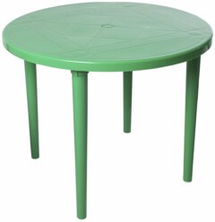 Стол пластиковый круглый Стандарт Пластик d 90 см зеленый