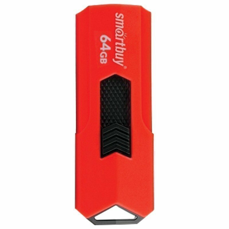 Флэш-диск 64 GB SMARTBUY Stream USB 3.0, красный, SB64GBST-R3