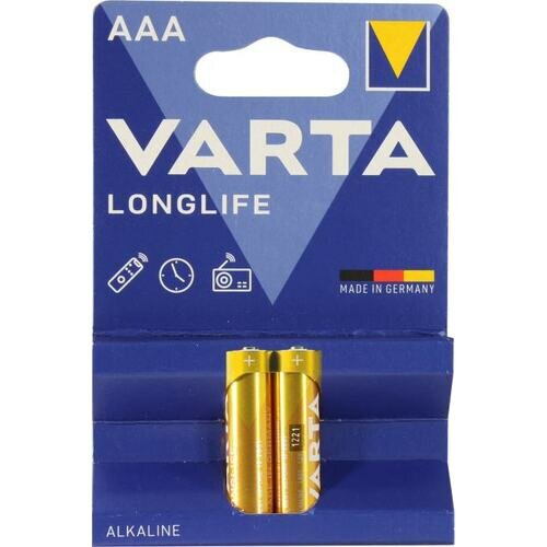 Батарейки Varta Longlife Power Alkaline AAA MN2400-2