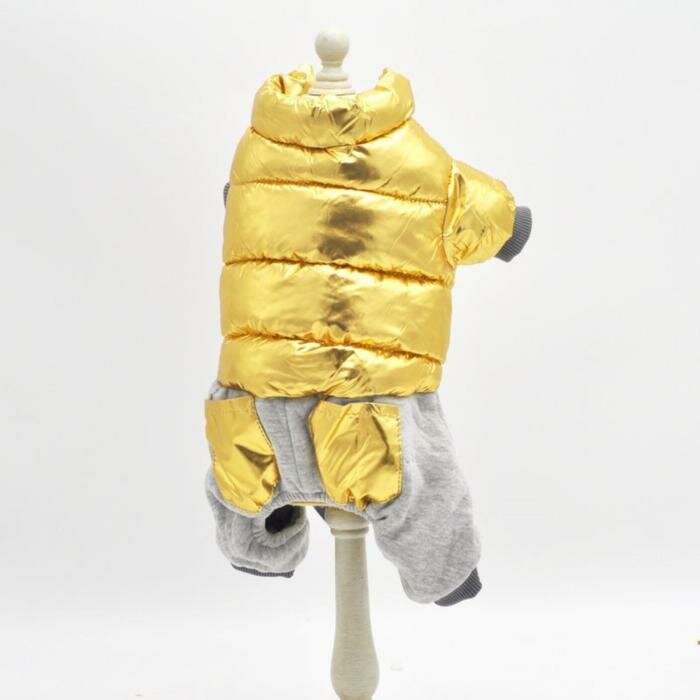 Комбинезон "Космонавт", размер 18 (ДС 40 см, ОГ 50 см, ОШ 38 см), золотой - фотография № 2