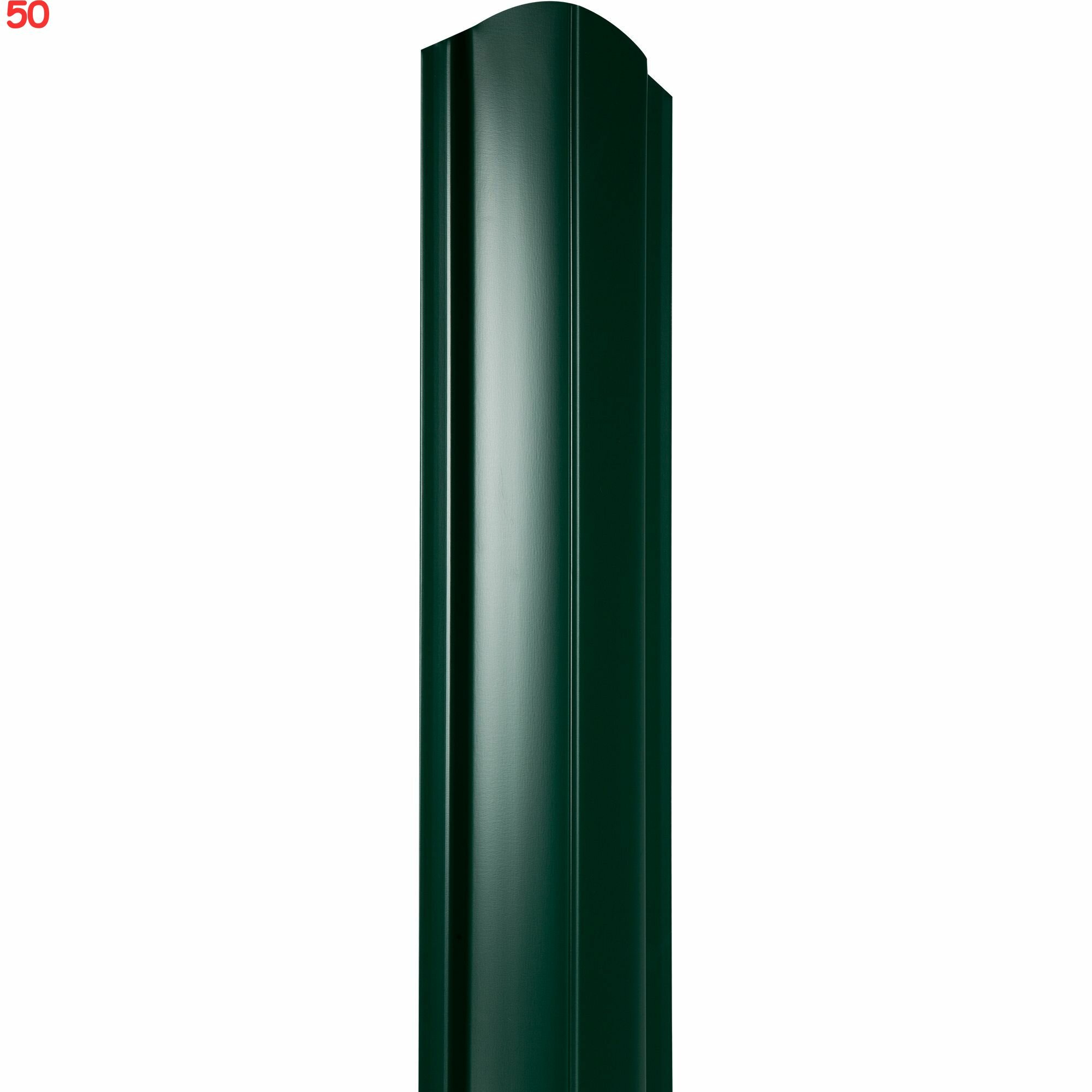Штакетник прем 130мм 1.8 м двухсторонний зеленый (50 шт.)