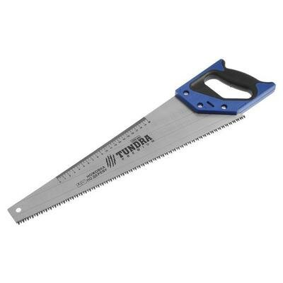 Ножовка по дереву TUNDRA, 2К рукоятка, 3D заточка, каленый зуб, 7-8 TPI, 450 мм TUNDRA .