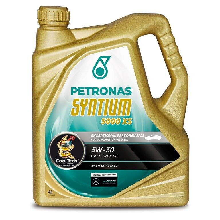 Масло моторное синтетическое Petronas SYNTIUM 5000 XS 5W30, 4л (арт. 18144019) PET-5W30-5000XS-4L