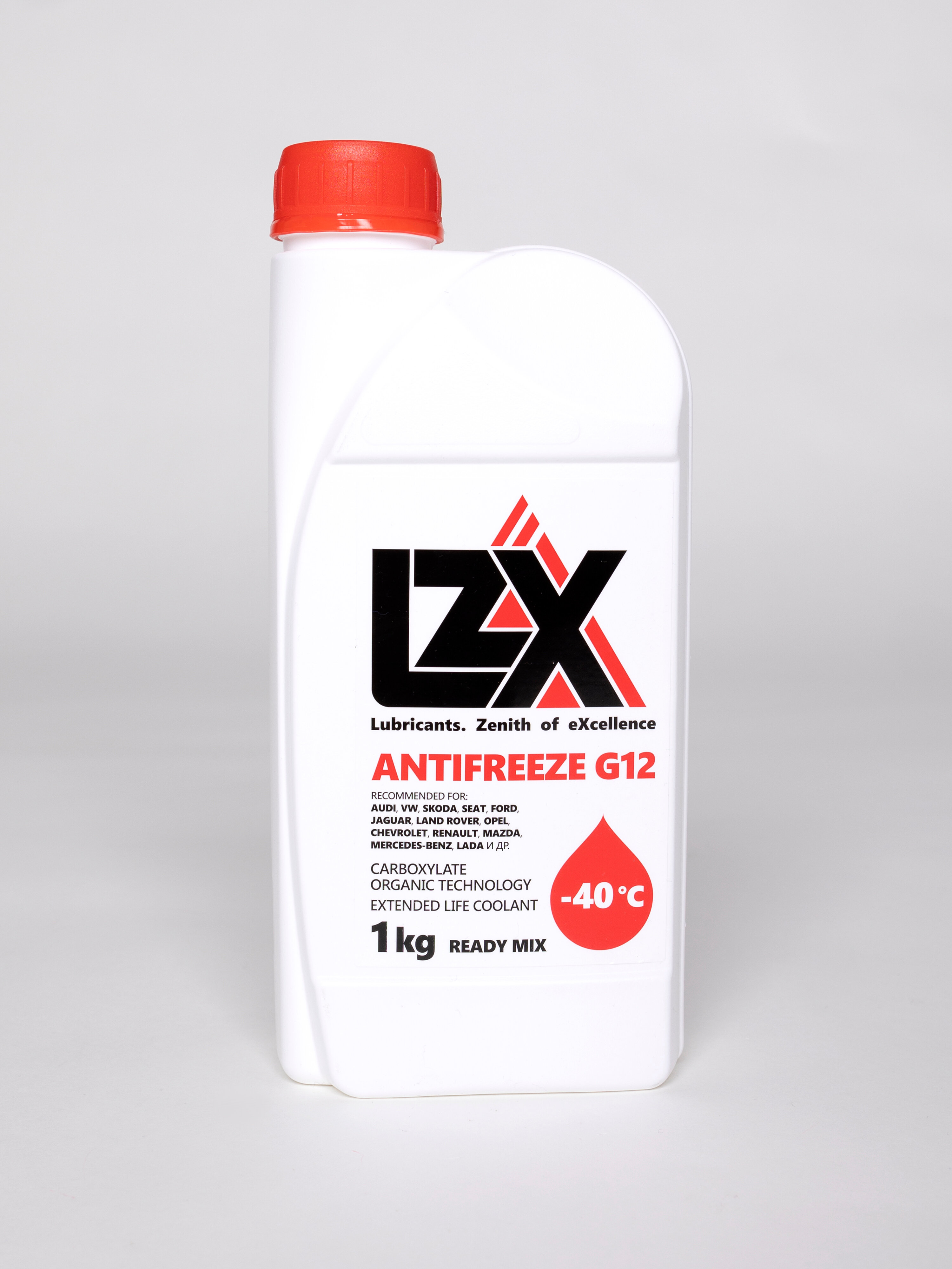 Антифриз, LZX G-12 ОЖ-40 (-40°C), красный, 1 кг