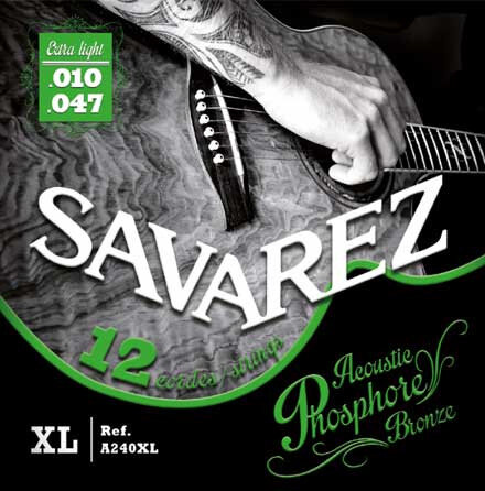 Струны для акустической гитары Savarez A240xl - (10-47) - (10-14-9-12-17-25)