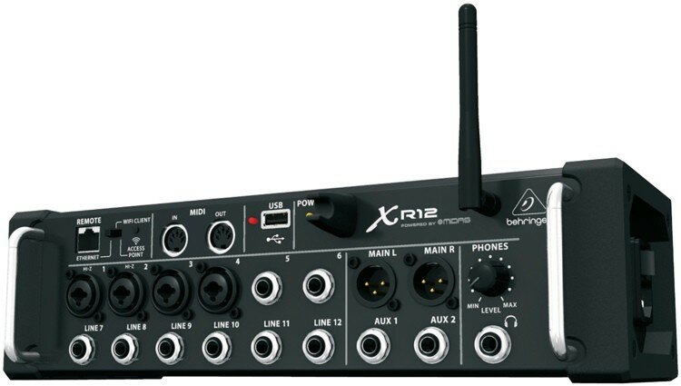 Behringer XR12 цифровой микшер 12 каналов с insert-ами MIDAS преампы WiFi USB