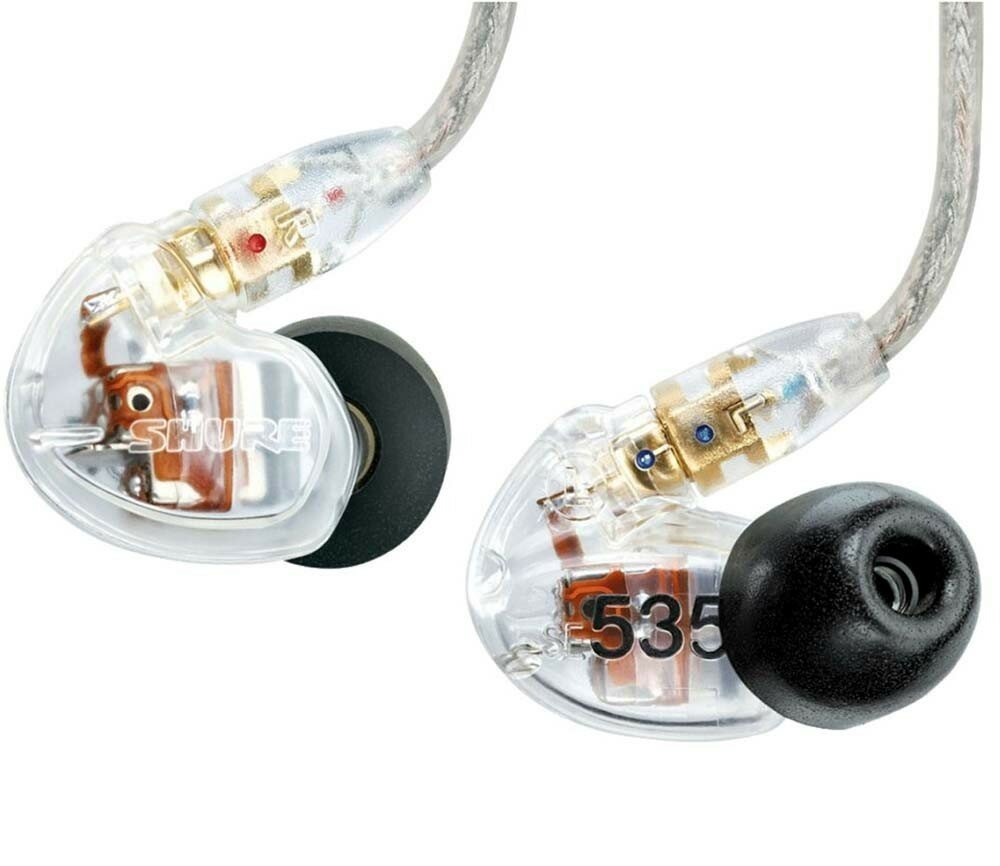 Shure SE535-CL-EFS наушники внутриканальные, прозрачные