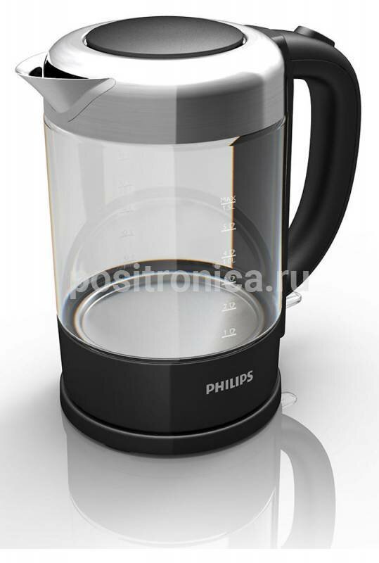 Чайник электрический Philips HD9340 черный, стекло (HD9340/90)