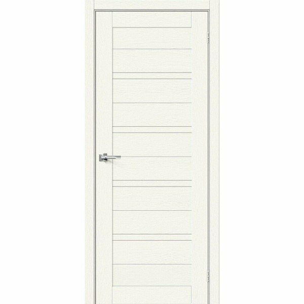 Межкомнатная дверь эко шпон bravo x Браво-28 остекленная White Wood mr.wood